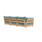Modular Bondi Latte 3-Seater Sofa in Glacier Blue | Classic Blend
