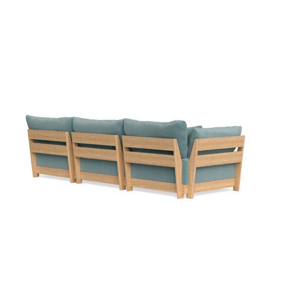 Modular Bondi Latte 3-Seater Sofa in Glacier Blue | Classic Blend