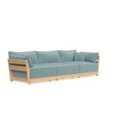 Modular Bondi Latte 3-Seater Sofa in Glacier Blue | Classic Blend