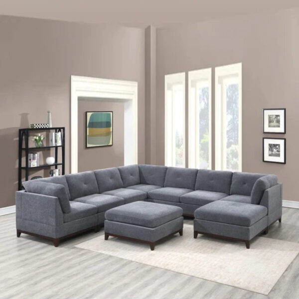 7 Seater Sofa Set: Corner Sectional Sofa Set