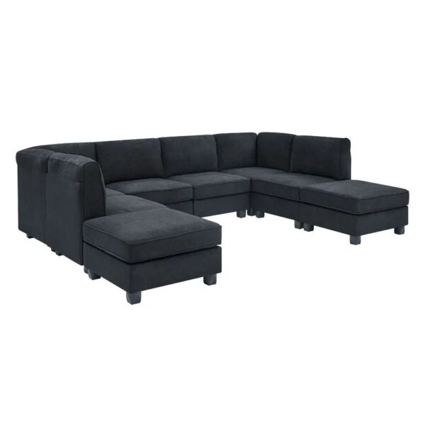 7 Seater Sofa Set : Modular Sectional U Shape Sofa