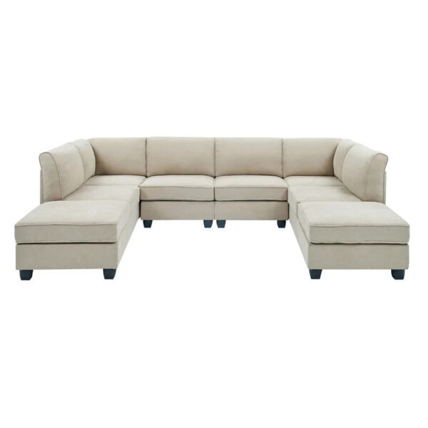 7 Seater Sofa Set : Modular Sectional U Shape Sofa