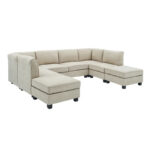 7 Seater Sofa Set : Modular Sectional U Shape Sofa