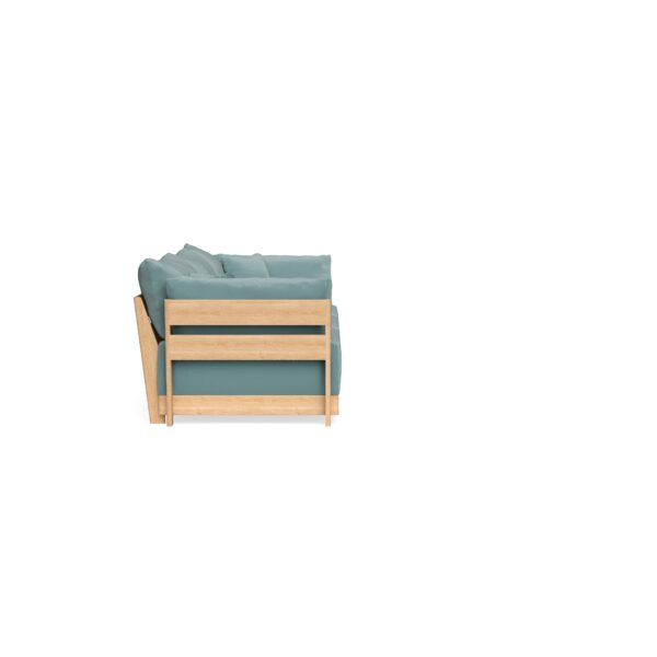 Modular Bondi Latte 3-Seater Sofa in Glacier Blue | Classic Blend