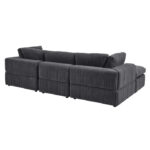 L Shape Sofa Set: 4-Piece Modular Sectional Sofa