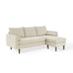 L Shape Sofa Set: Upholstered Fabric Right or Left Sectional Sofa Sectional Sofa
