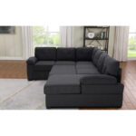 Sofa Cum Bed: Upholstered Sectional Sleeper Sofa & Chaise