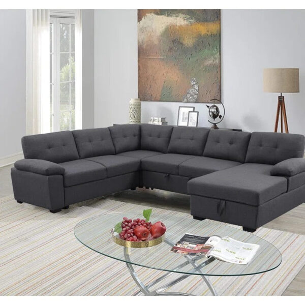 Sofa Cum Bed: Upholstered Sectional Sleeper Sofa & Chaise