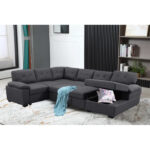 Sofa Cum Bed: Upholstered Sectional Sleeper Sofa & Chaise