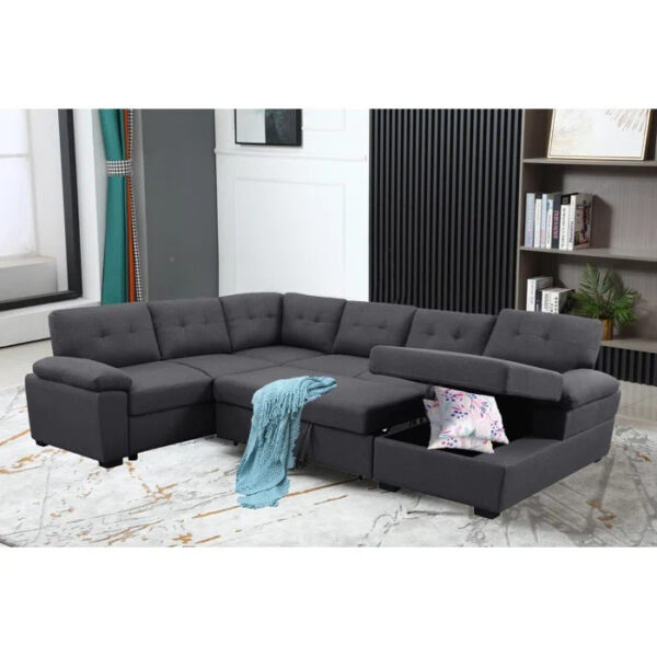 Sofa Cum Bed: Upholstered Sectional Sleeper Sofa & Chaise
